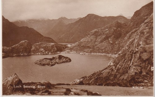 Vintage postcard loch - vintage,