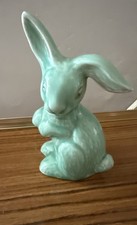 Vintage Art Deco Green Rabbit