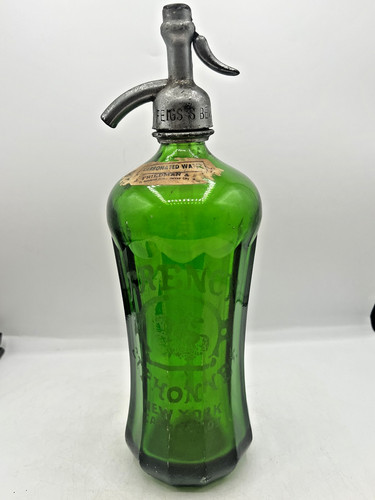 Antique green glass - , french