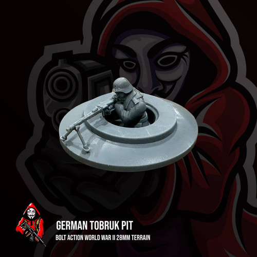 German tobruk pit bolt - pit,