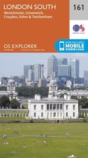 London South Westminster Greenwich 161 Explorer Map Ordnance Survey With Digital