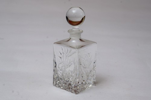 Very small glass decanter - very,