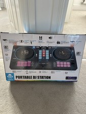 iDANCE XD301 Portable DJ Station with Dual Turntables and Speakers - Z05