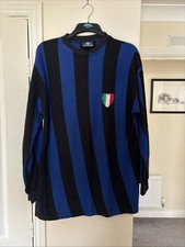 INTER MILAN 1966/1967 HOME FOOTBALL KIT SHIRT JERSEY MAGLIA RETRO TOFFS MENS XL