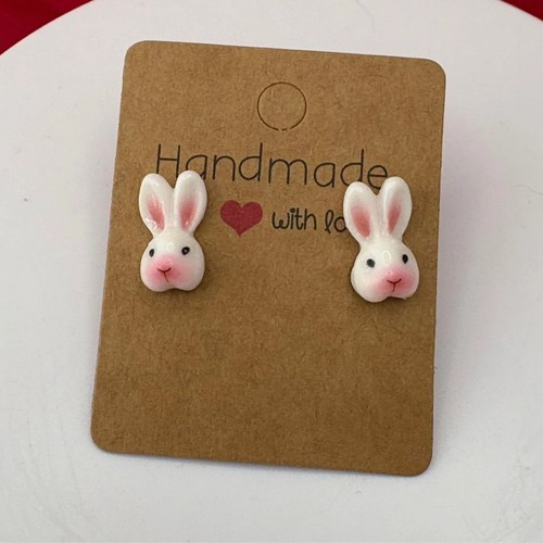 Easter bunny stud earrings - easter,