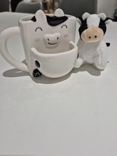 Cow Novelty Mug With Biscuit