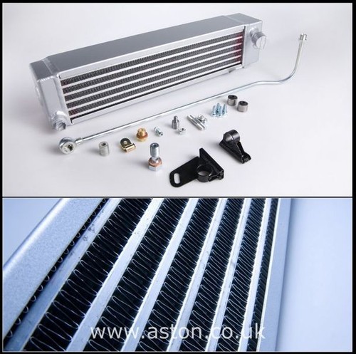 Aluminium oil cooler kit - oil, aston