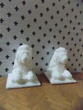 Dolls house Half Lions On Plinths 1 / 12TH Scale