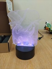 3D illusion LED Night Light  Dinosaur Table Lamp Gift /TouchControl