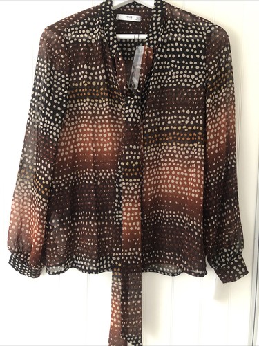 Mango pussy bow blouse - bow,