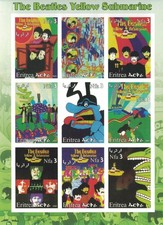 The Beatles Yellow Submarine imperforated 2003 MNH stamp sheetlet