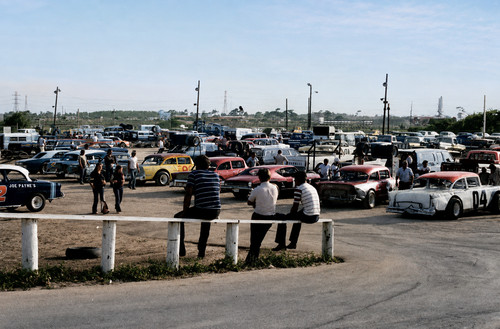 Stock car racing pits sunshine - car,