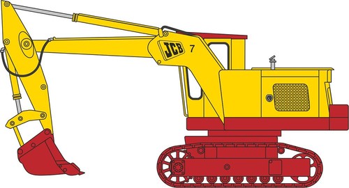 Oxford diecast jcb 7 - oxford,