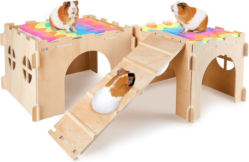 Wooden guinea pig house - wooden,