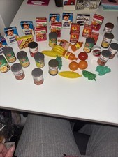 Plastic & Cardboard Dolls Play Food Bundle