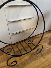 Wrought iron circular log