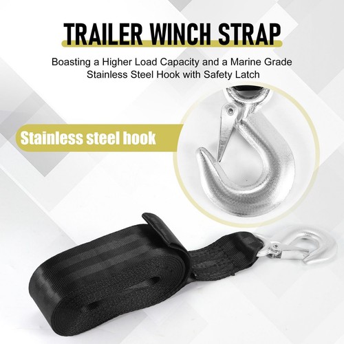 Boat trailer winch - boat, strap