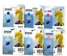 Epson T0481 T0482 T0483 T0484 T0485 T0486 T0487 Original 6 R200/R300/R320/RX600