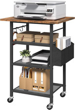 4-Tier Printer Stand, Rolling