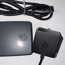 Raspberry pi 4 model b 2018 With case, power Supply and HDMI To micro HDMI Cable