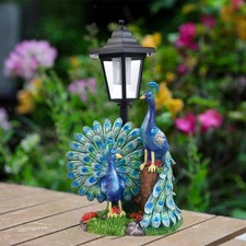 Garden Peacock Statue Solar