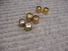 (6)  Jackson ? Charvel ? etc. gold Dome Knobs  Vintage 1980s-90s? Guitar Parts