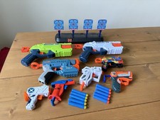 Nerf Elite 2.0 X-Shot Gun & Shooting Target Storm Zone Mini Guns Bundle