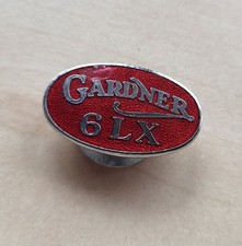 Vintage enamel Gardner Diesel Engines 6LX Truck Lorry buttonhole lapel badge