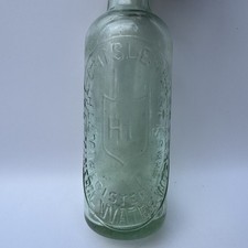 Victorian Aqua Glass Bottle