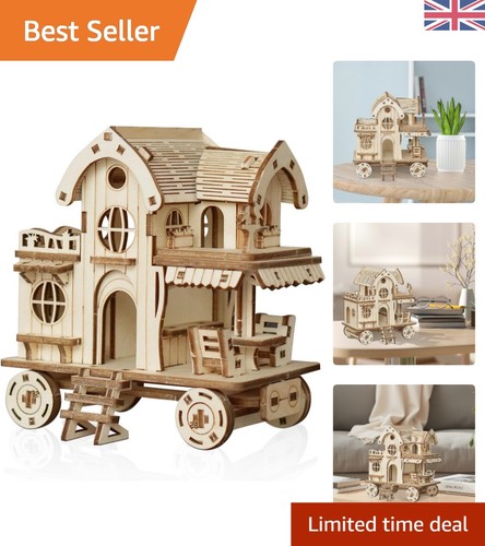 Elegant wooden puzzle - 3d,