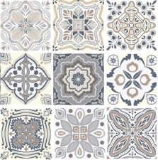 Tile stickers modern art transfers bathroom kitchen peel stick wall art decor