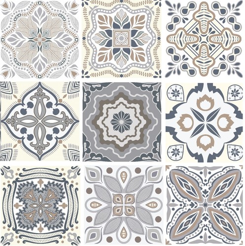 Tile stickers modern art