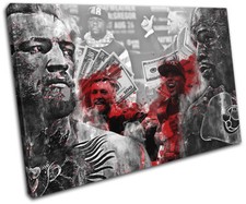 McGregor Mayweather UFC Boxing Sports SINGLE CANVAS WALL ART Picture Print