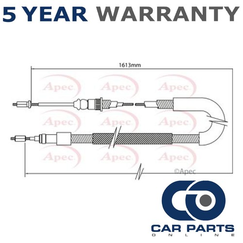 Hand brake cable rear right - cable,