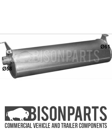 Exhaust silencer box - silencer, 8231