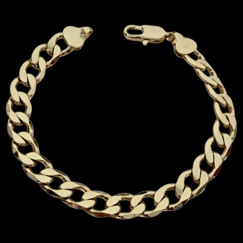 Mens curb bracelet - mens,