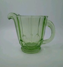 Green Glass Milk Jug/Creamer