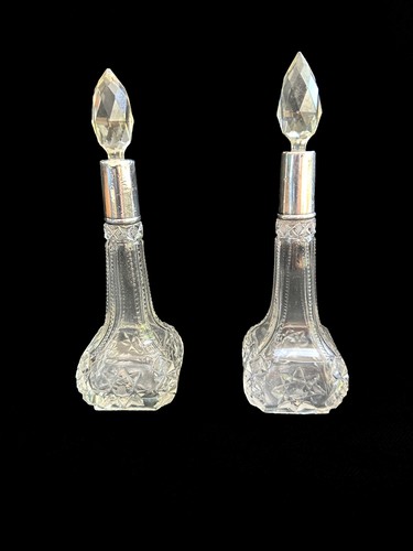 Pair victorian antique cut - of,