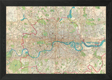 London City Street Map Old