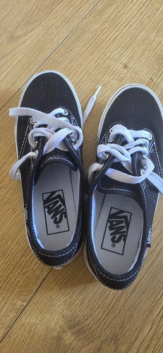 Vans authentic black white - black,