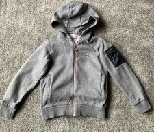 Moncler boys grey hoodie with