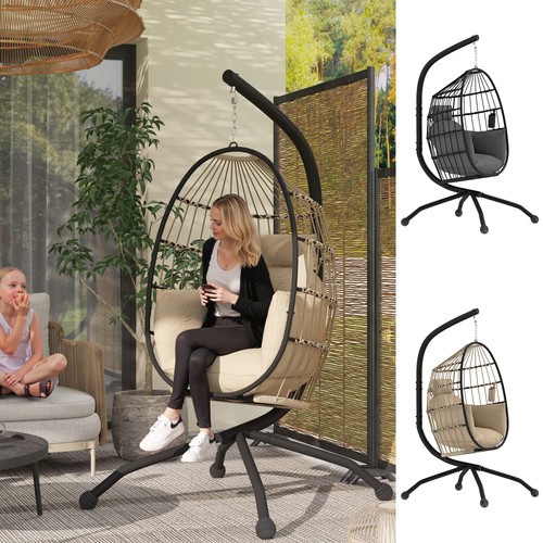 Hanging egg chair with folding - chair,