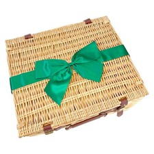 Empty Natural Wicker Hamper