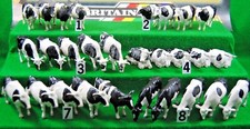 Various 1:32 BRITAINS FARM BLACK & WHITE HOLSTEIN FRIESIAN COW Animals Mix Lot