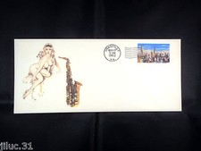 First Day Stamped Envelope Fender Stratocaster Guitar