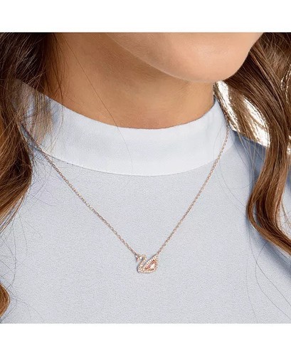Swarovski swan necklace - necklace,,