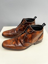 Marks & Spencer Autograph by Jeffery West Brown Leather Square Toe Boots UK 6