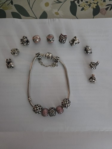 Pandora bracelet and charm - bracelet,