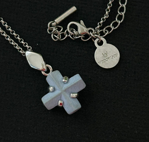 Wedgwood necklace silver blue - silver,