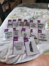 A Set Of 15 Acrylic Stamps With Various Verses .Ideal For Cardaking